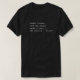 Sql-Shirt-Dunkelheit 1 T-Shirt (Design vorne)