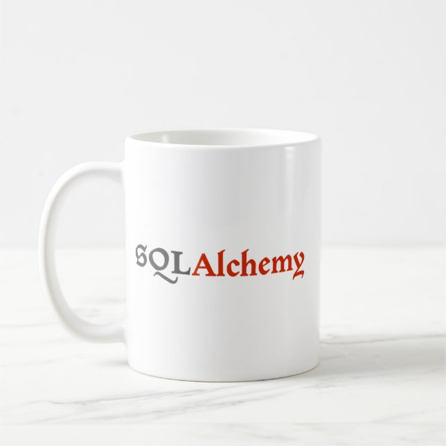 SQLAlchemy Tasse mit Slogan (Links)