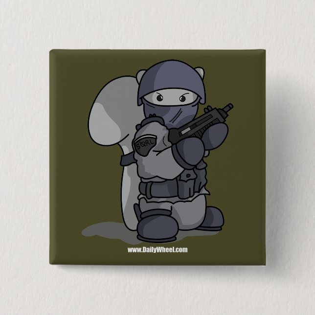 SQRL Agent-Knopf Button (Vorderseite)