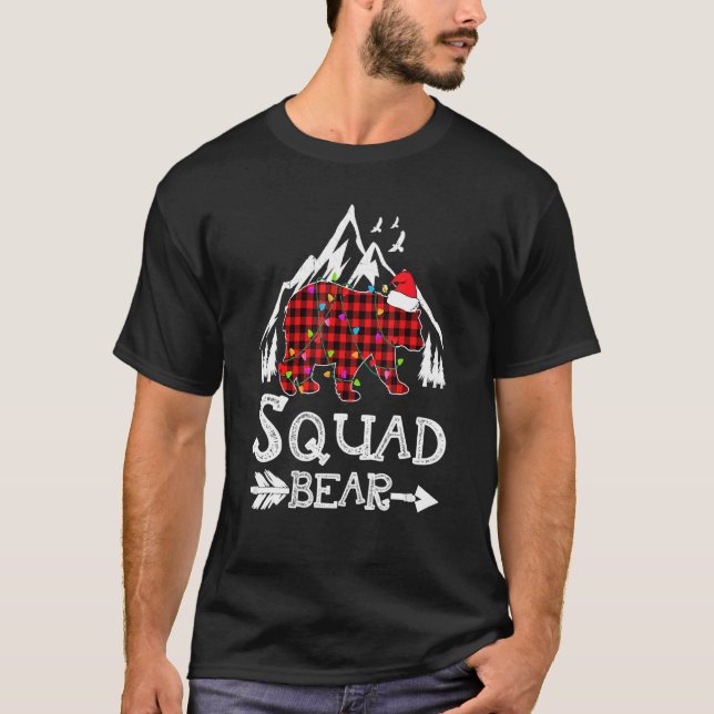Squad Bär, Red Buffalo Kariert Squad Bär Pajama F T-Shirt (Vorderseite)
