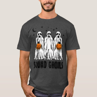 Squad Boo Ghoul Pumpkin Spooky Season Matching Hal T-Shirt