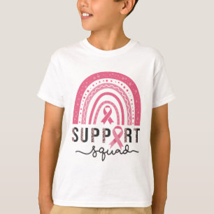 Squad Brustkrebsbewusstsein Leopard Pink Regenboge T-Shirt