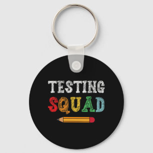Squad Costume Test Day Lehrer Student Funny Schoo Schlüsselanhänger