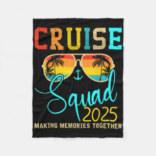 Squad Crew Cruise 2025 Sommerferien Matching Fa Fleecedecke