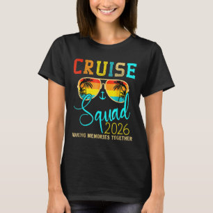 Squad Crew Kreuzfahrt 2026 Sommerurlaub passend Fa T-Shirt