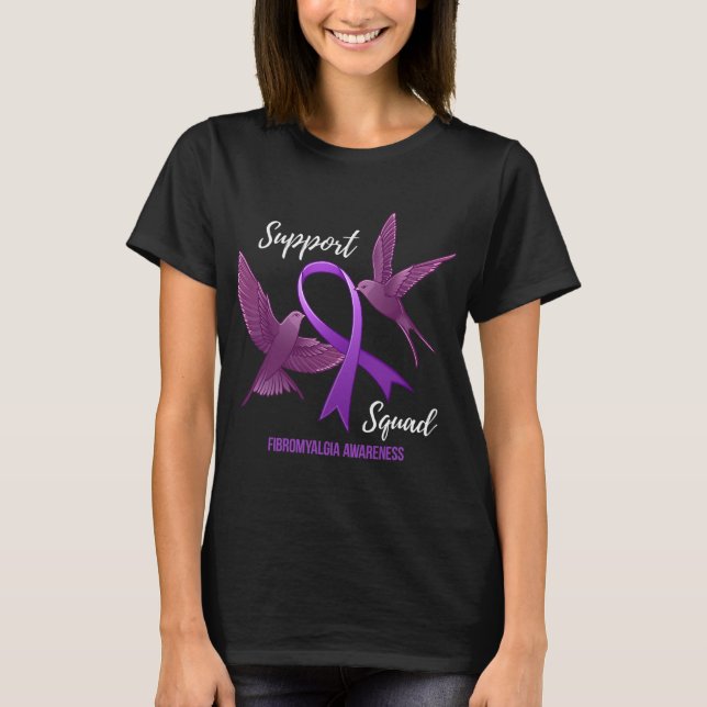 Squad Fibromyalgie Bewusstsein T-Shirt (Vorderseite)