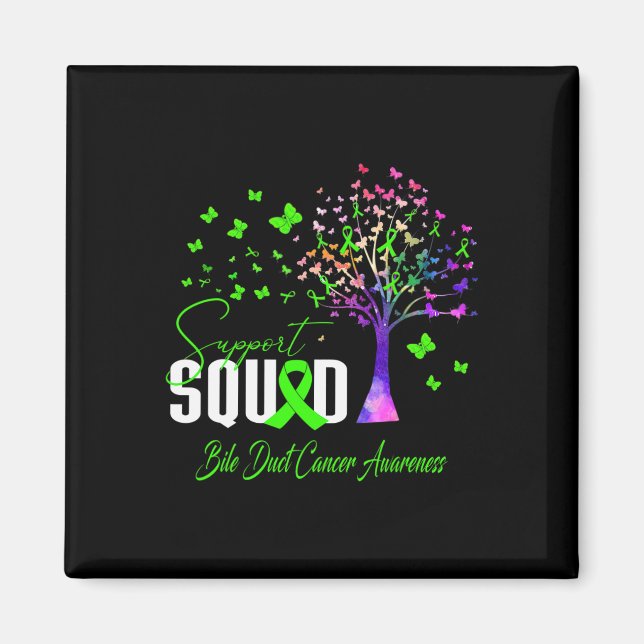 Squad for Bile Duct Cancer Awareness Magnet (Vorne)