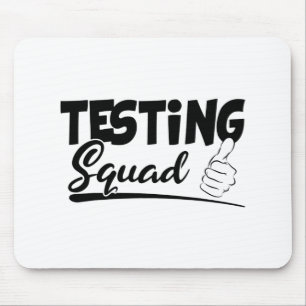 Squad Funny Exam Test Day Geschenke für Studenten Mousepad