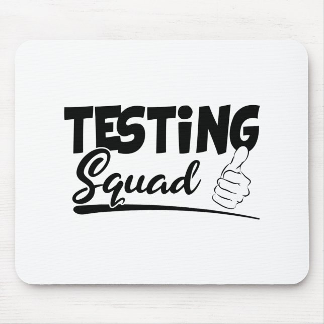 Squad Funny Exam Test Day Geschenke für Studenten Mousepad (Vorne)