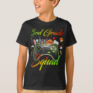 Squad Gamer der dritten Klasse zurück zum Jungen d T-Shirt