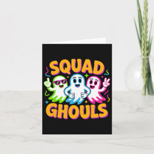 Squad Geister Passende lustige Halloween Karte