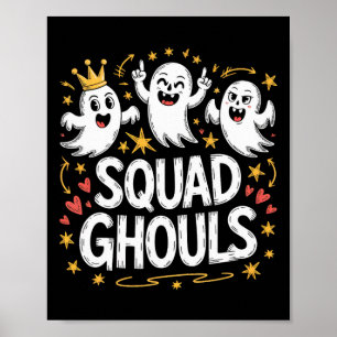 Squad Ghosts Matching Funny Halloween 1 Poster
