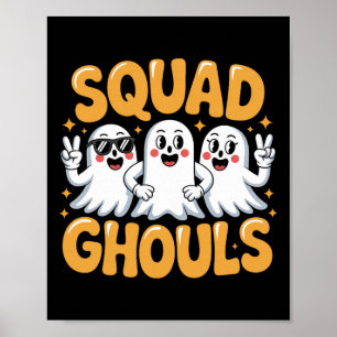 Squad Ghosts Matching Funny Halloween 2 Poster