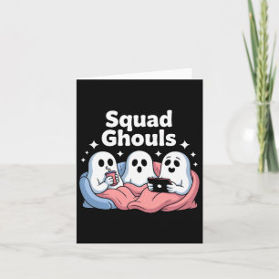 Squad Ghosts Matching Funny Halloween 5 Karte