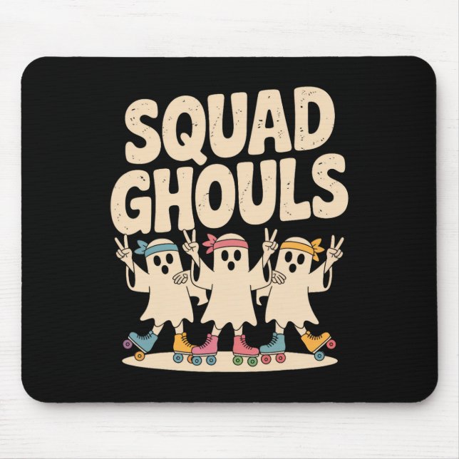 Squad Ghosts Matching Funny Halloween 6 Mousepad (Vorne)