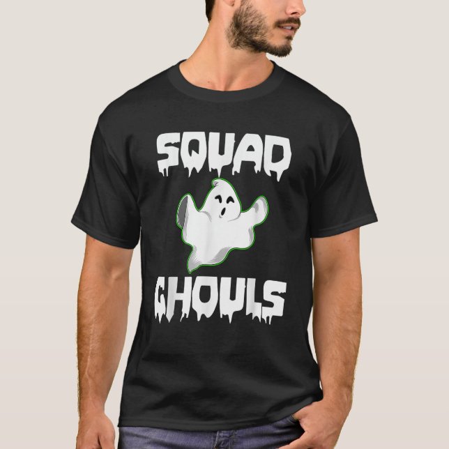 Squad Ghouls Drôle Halloween Horreur T-shirt (Devant)