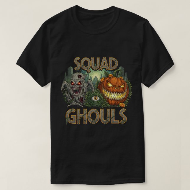 Squad Ghouls Gothic Horror T-Shirt (Design vorne)