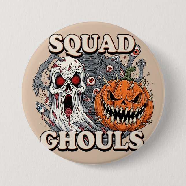 Squad Ghouls - Spooky Halloween Button (Vorderseite)