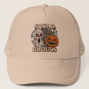Squad Ghouls - Spooky Halloween-T - Shirt Truckerkappe