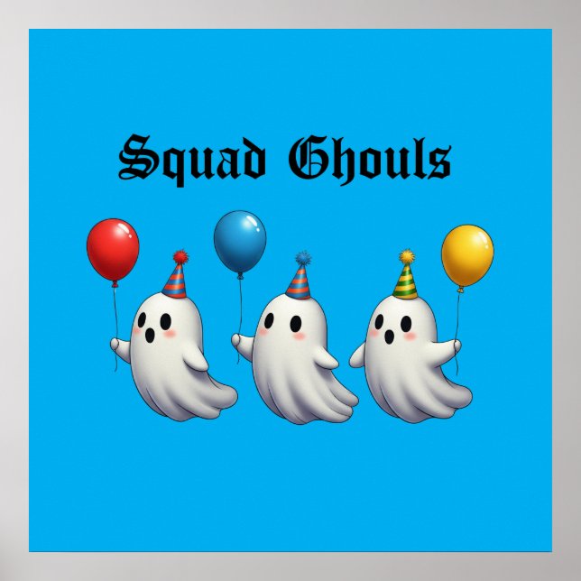 Squad Ghouls T-Shirt Poster (Vorne)
