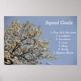 Squad Goals, Fun, Party, Liebe, Cooles Poster