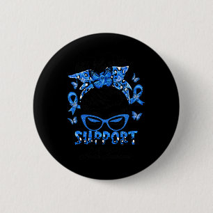 Squad Messy Bun Ataxia Bewusstsein Geschenke Button