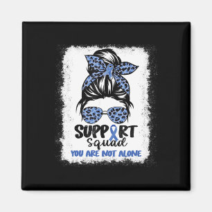 Squad Messy Bun Blue Warrior Alopecia Bewusstsein Magnet