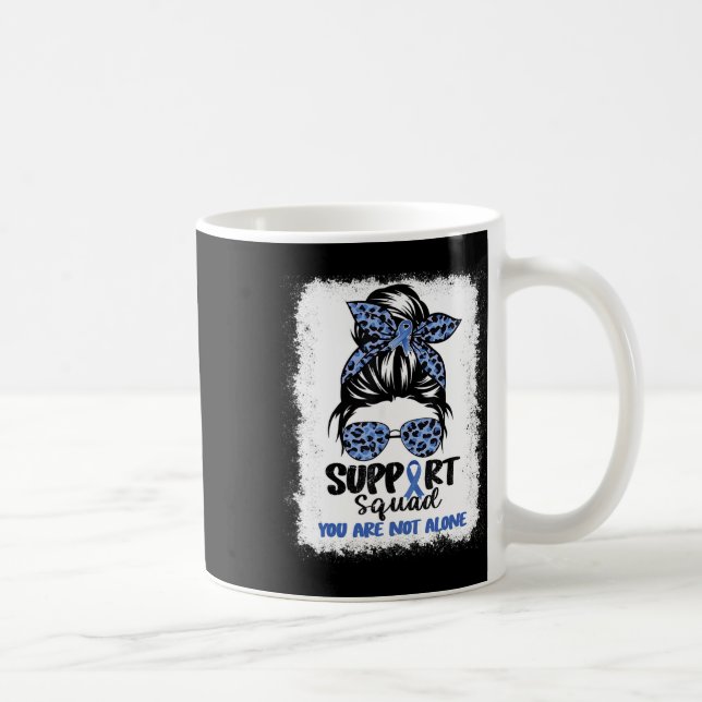 Squad Messy Bun Blue Warrior Ataxia Bewusstsein Kaffeetasse (Rechts)