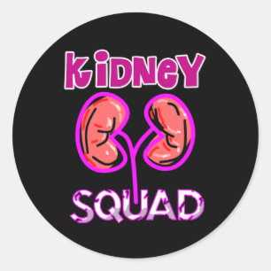 Squad Nephrologie Nurse Dialysis Technician Runder Aufkleber