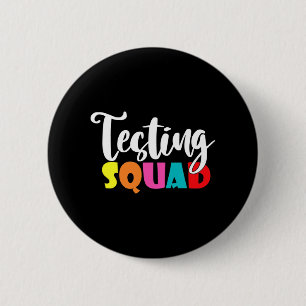 Squad-Shirt für Lehrer-Testlehrer Button