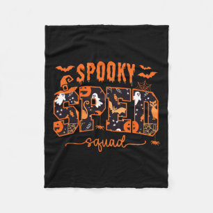 Squad Team Special Bildung Teacher Halloween Fleecedecke