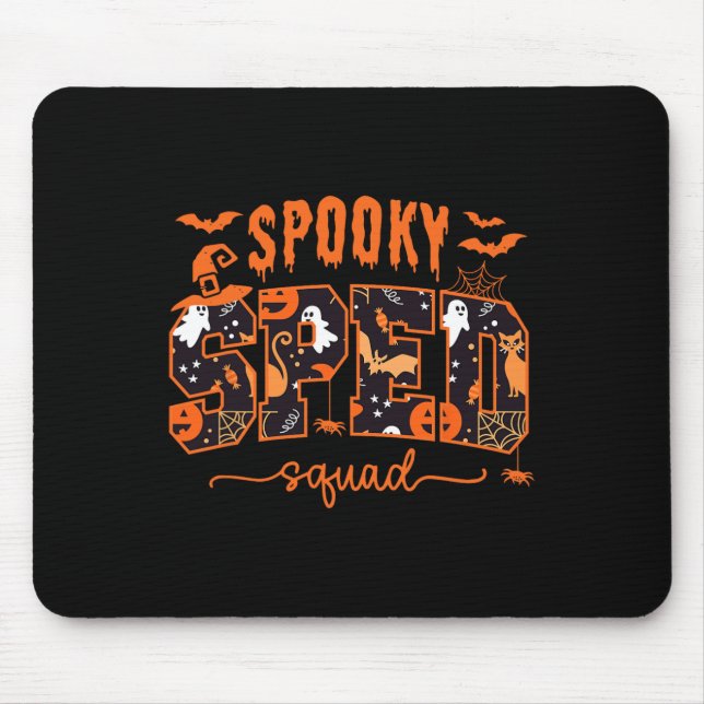 Squad Team Special Bildung Teacher Halloween Mousepad (Vorne)