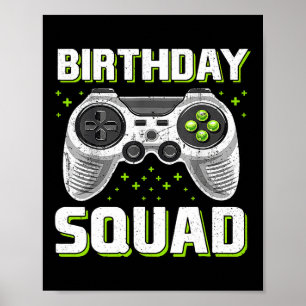 Squad Video Game Controller für Gamer Boys Girls 1 Poster