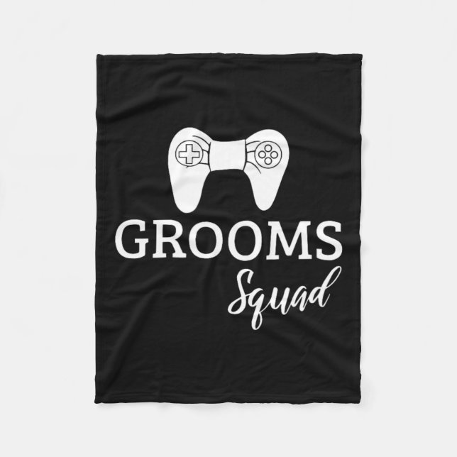 Squad Wedding Bachelor Party Wedding Party Fun Fleecedecke (Vorderseite)