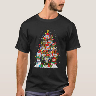 Squad Weihnachtsmann Rentier Elf Gänseblümchen Wei T-Shirt