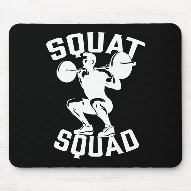 Squad Workout Partner Trainer Bodybuil Mousepad (Vorne)