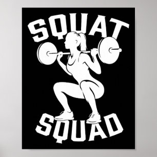 Squad Workout Partner Trainer Bodybuil Poster
