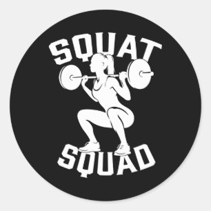 Squad Workout Partner Trainer Bodybuil Runder Aufkleber
