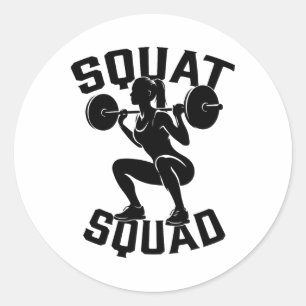 Squad Workout Partner Trainer Bodybuil Runder Aufkleber