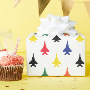 Squadron Farben F-15E Kampfflugzeug Muster Geschenkpapier