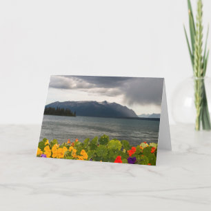 Squall auf Atlin See, BC (freier Raum nach innen) Karte