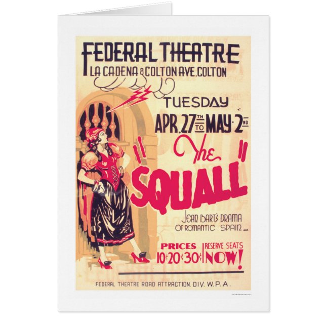 Squall romantisches Spanien WPA 1937 (Vorne)