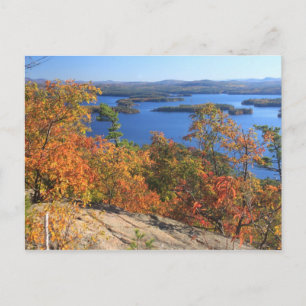 Squam Lake Rattlesnake Cliffs - Herbst Postkarte