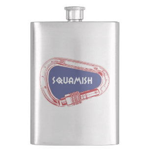 Squamish Climbing Carabiner Flachmann