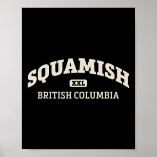Squamish College Stil Felsenklettergebiet Design _ Poster