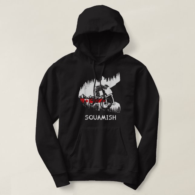 Squamish MTB Downhill Trail Biker British Columbia Hoodie (Design vorne)