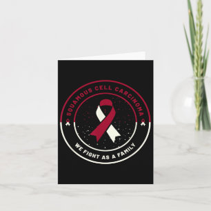 Squamous Cell Carcinoma Ribbon Awareness Family Karte
