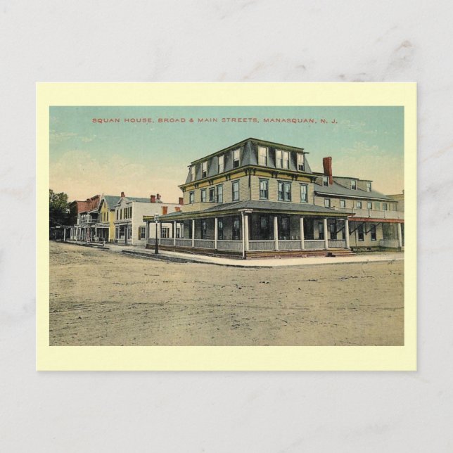 Squan House, Manasquan, New Jersey 1912 Vintag Postkarte (Vorderseite)