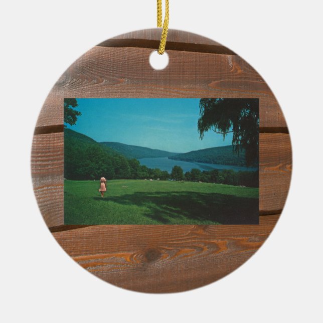 Squantz Pond Panorama Ornament (Vorne)
