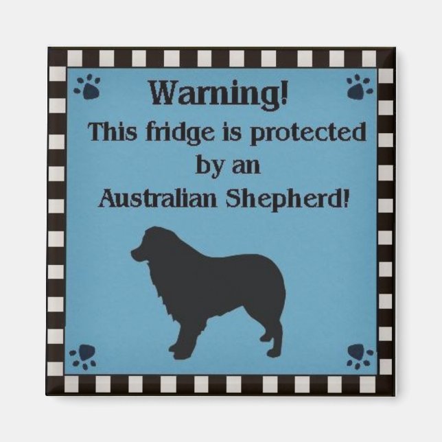 Square Aussie Magnet Blue (Vorne)